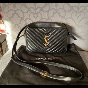 Authentic YSL Black Leather Crossbody